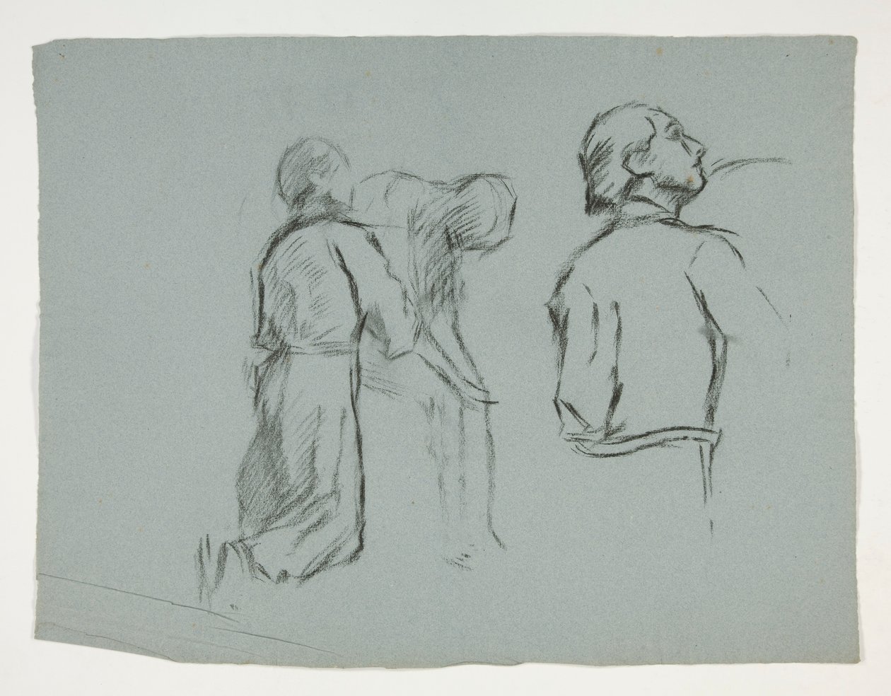 Figurenstudies voor de ridderslag van Sir Galahad, uit De zoektocht naar de Heilige Graal (een serie van vijftien schilderijen voor de Boston Public Library, voltooid in 1901) door Edwin Austin Abbey