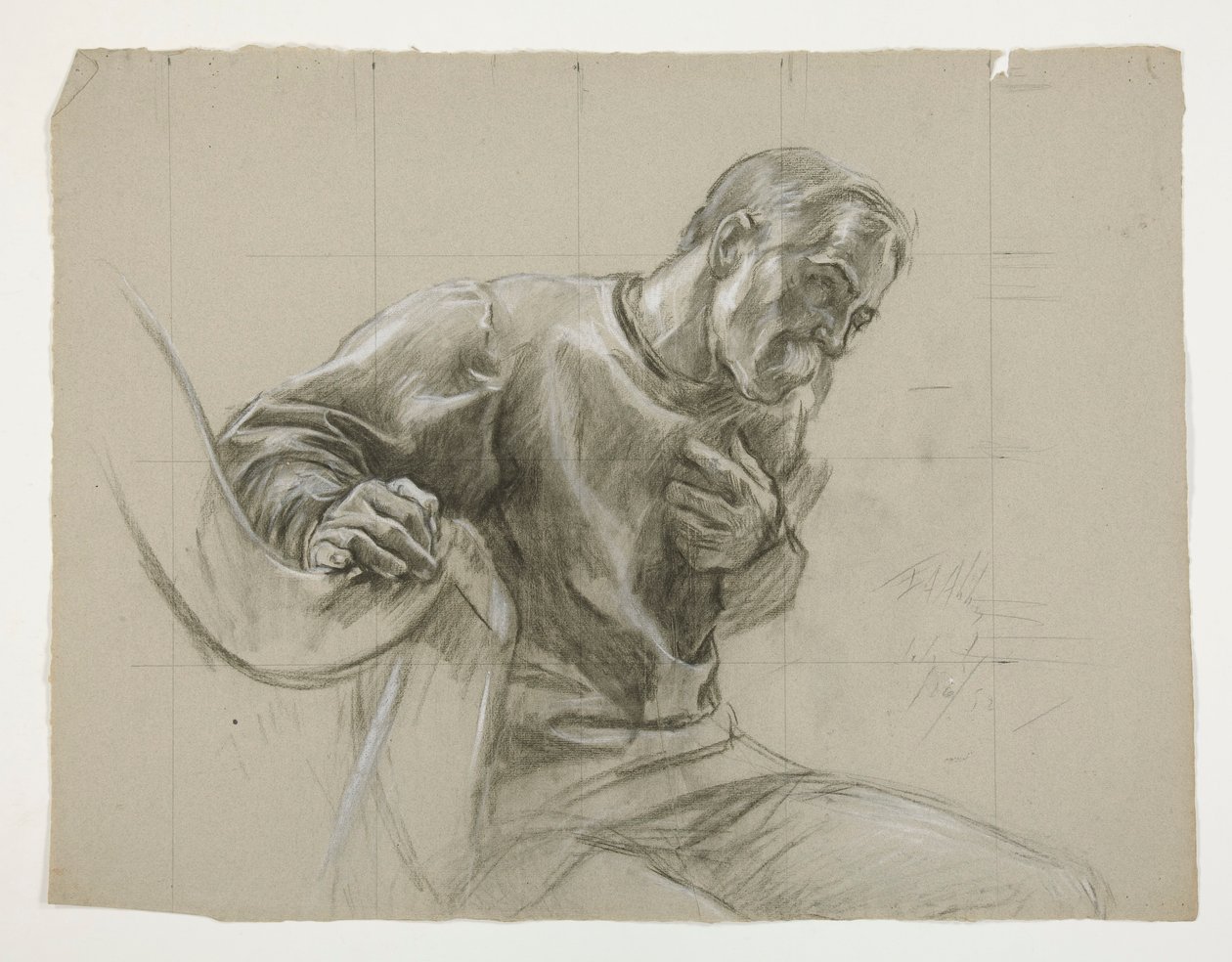 Figuurstudie door Edwin Austin Abbey