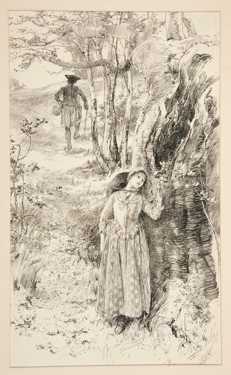 Illustratie voor door Edwin Austin Abbey