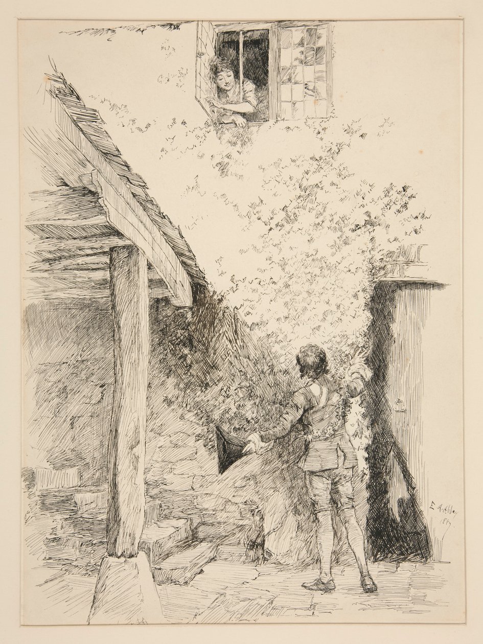 Illustratie door Edwin Austin Abbey