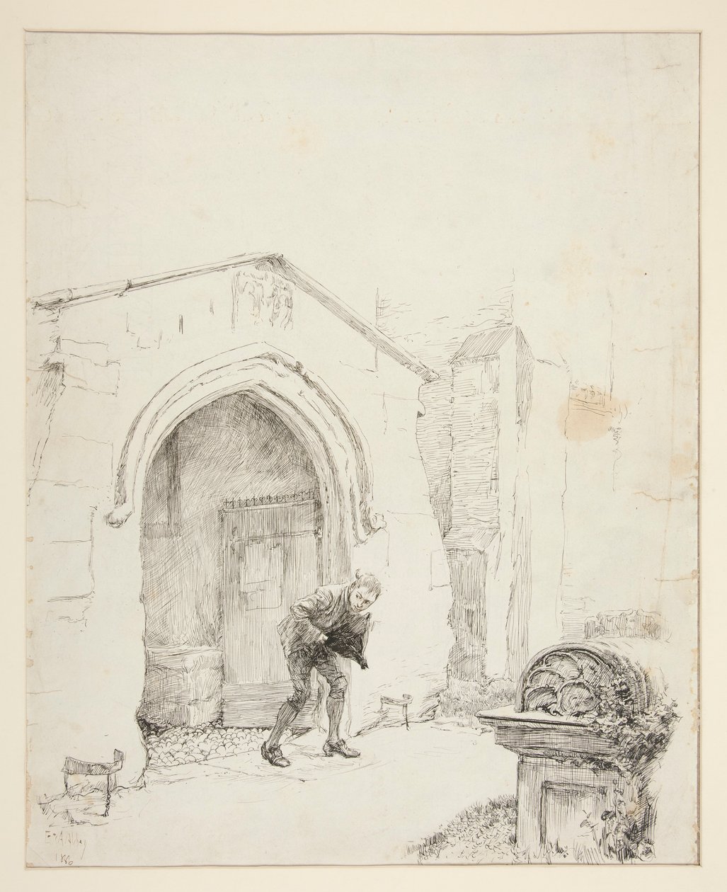 Illustratie voor door Edwin Austin Abbey