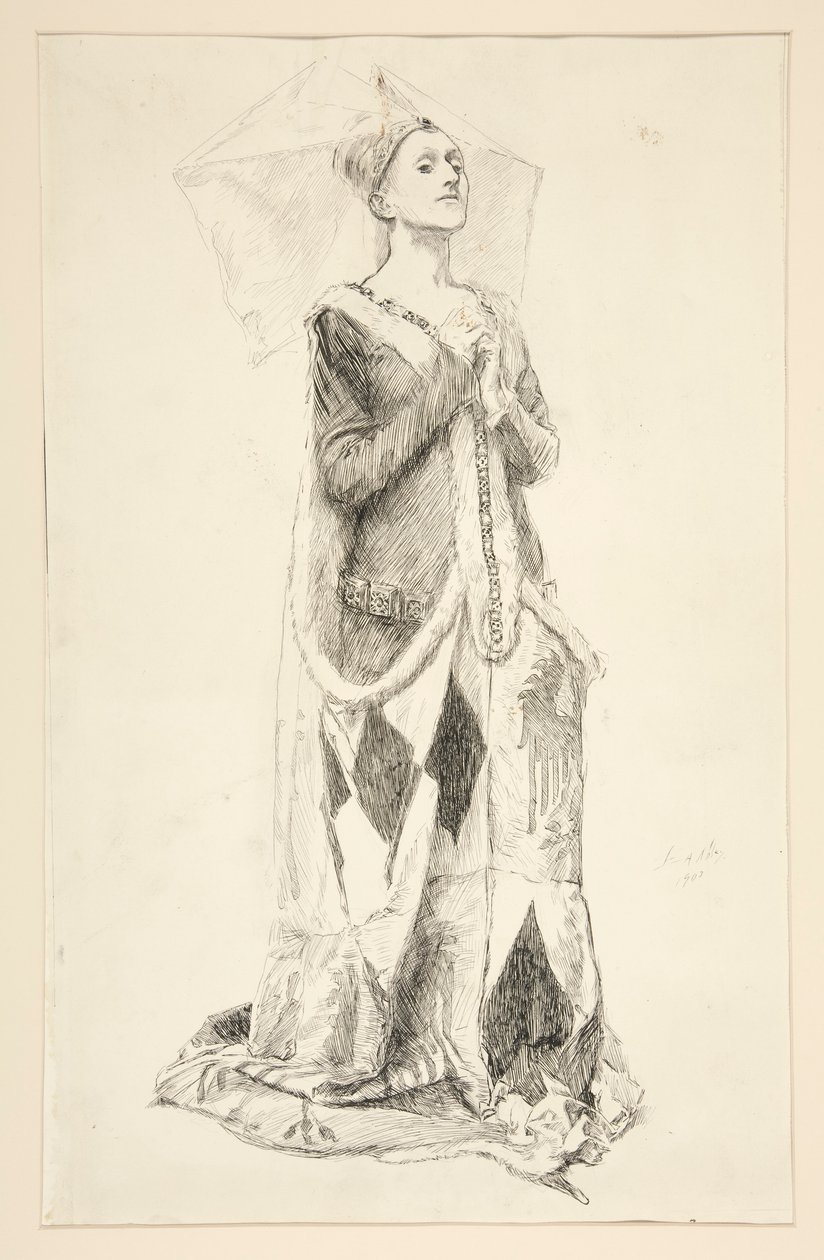 Lady Anne Nevill, uit King Richard III door Edwin Austin Abbey