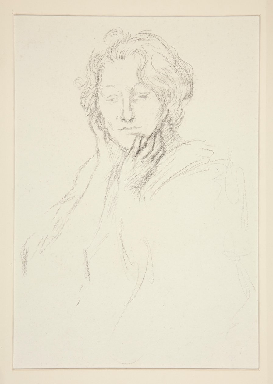 Portret van mevrouw Abbey door Edwin Austin Abbey