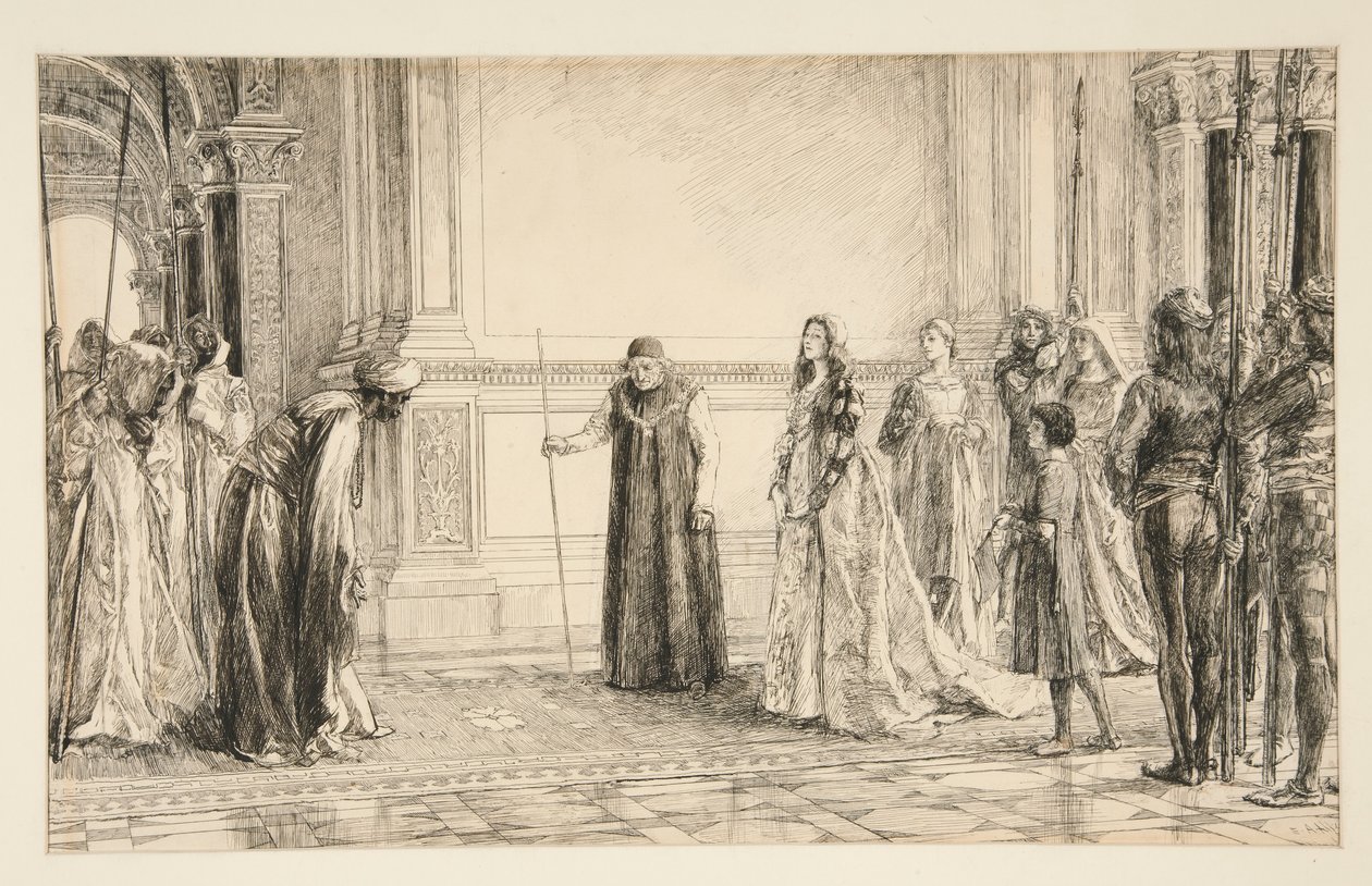 Prins van Marokko door Edwin Austin Abbey