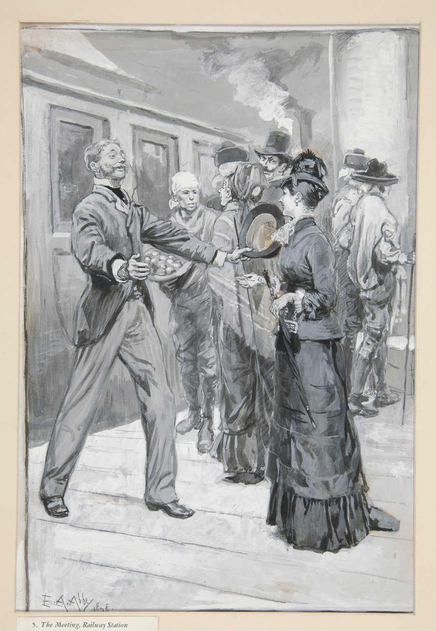 Studie voor door Edwin Austin Abbey