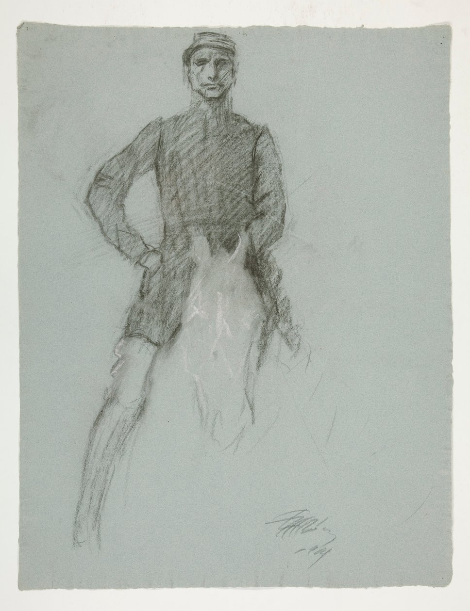 Studie voor door Edwin Austin Abbey