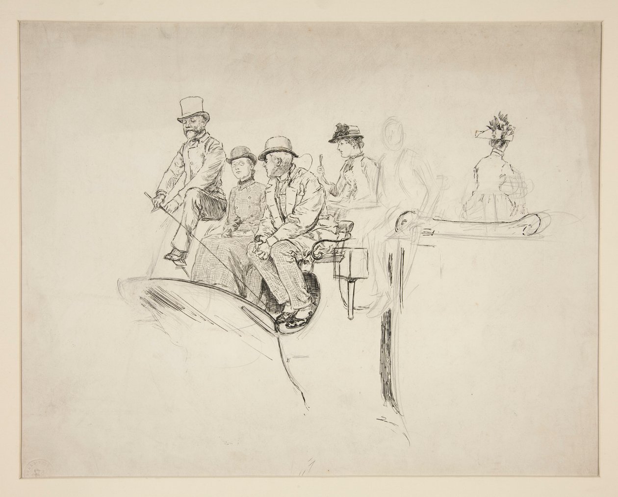 Studie voor door Edwin Austin Abbey