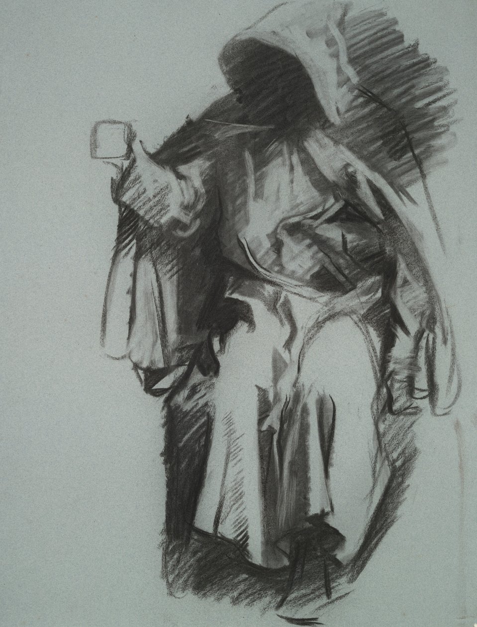 Studie voor door Edwin Austin Abbey