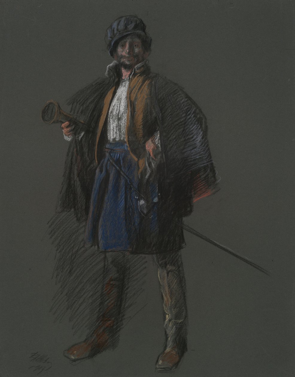 Studie voor Apotheose van Pa.: Hudson (?) door Edwin Austin Abbey