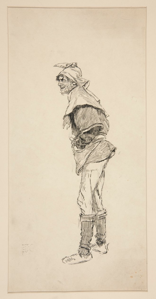 Studie voor Koning Hendrik IV (Deel I) door Edwin Austin Abbey