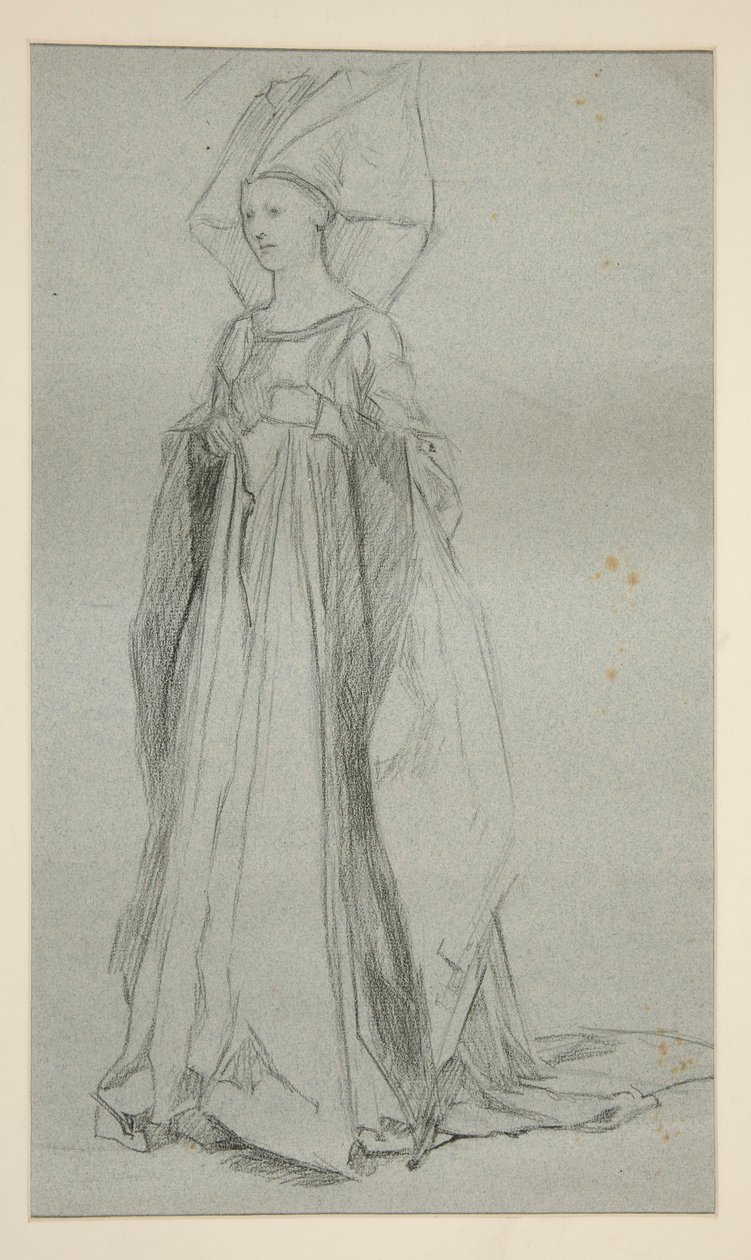 Studie voor Lady Anne, voor King Richard III (?) door Edwin Austin Abbey