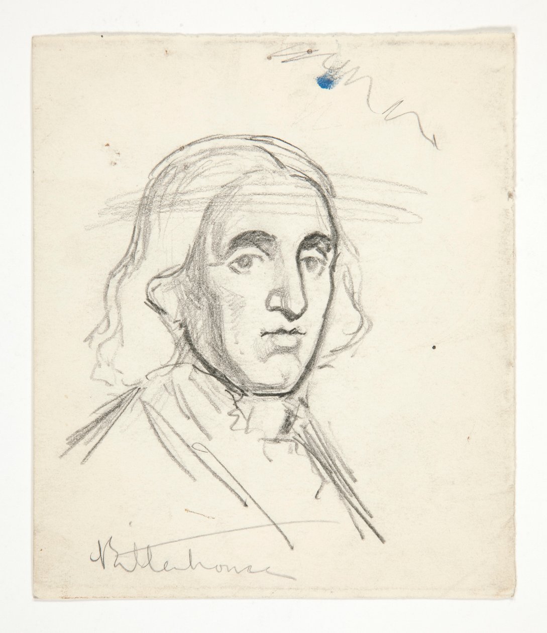 Studie voor Rittenhouse: schets voor muurschildering voor het staatskapitool in Harrisburg, Pennsylvania, 1902-1911 (voltooid door John Singer Sargent) door Edwin Austin Abbey