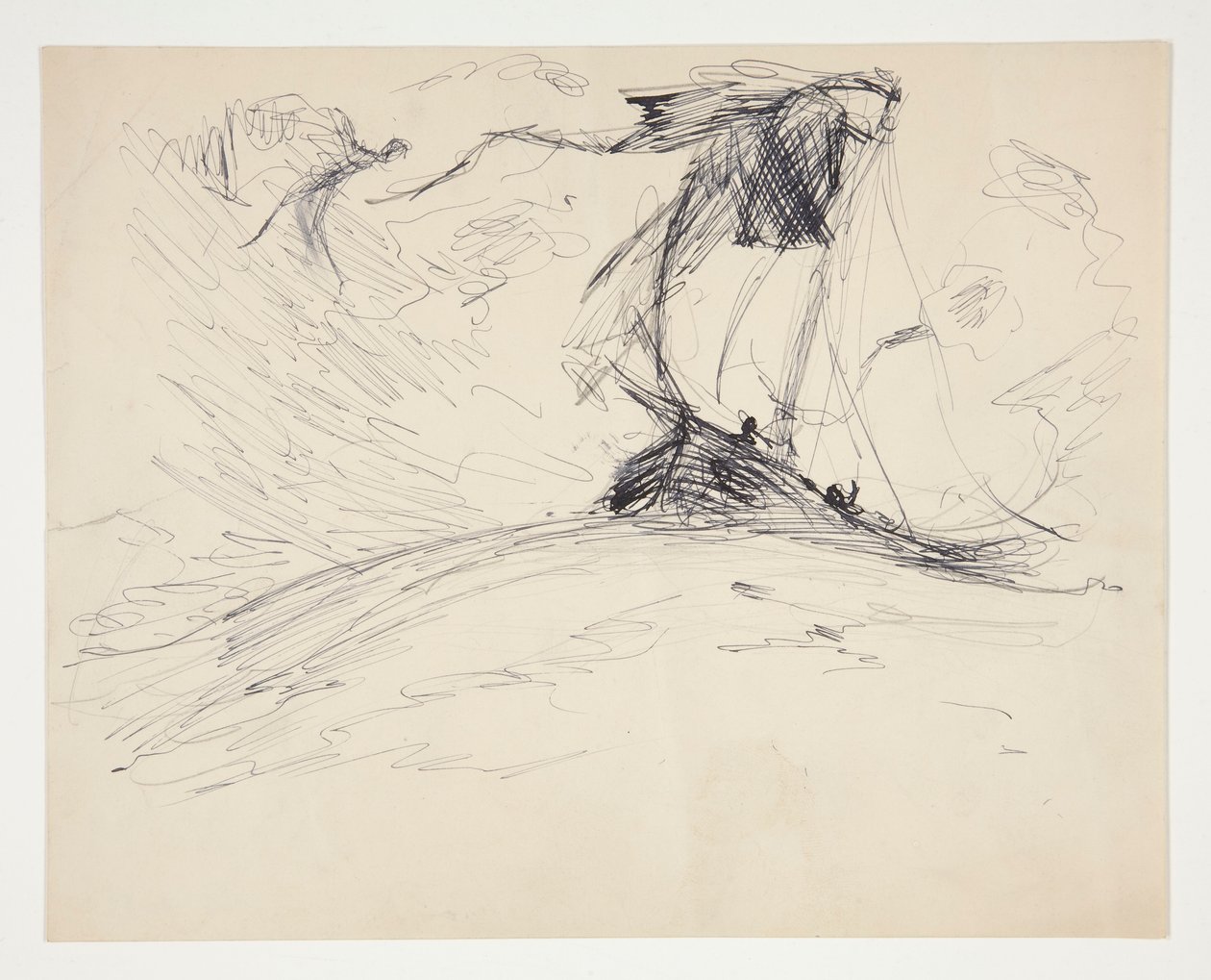 Studie voor De zoektocht naar de Heilige Graal (serie van vijftien schilderijen voor de Boston Public Library, voltooid in 1901) door Edwin Austin Abbey