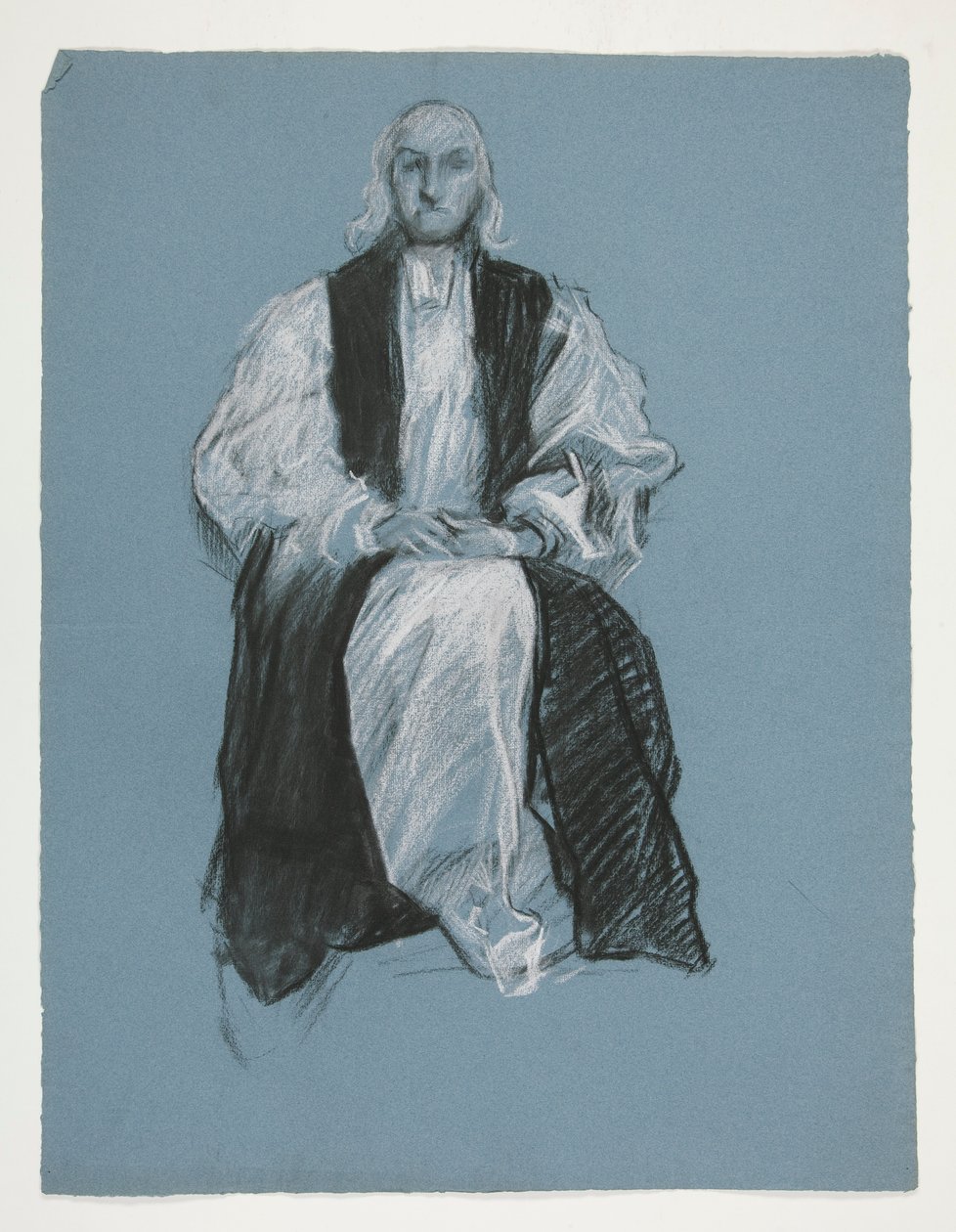 Studie voor figuur van bisschop William White door Edwin Austin Abbey