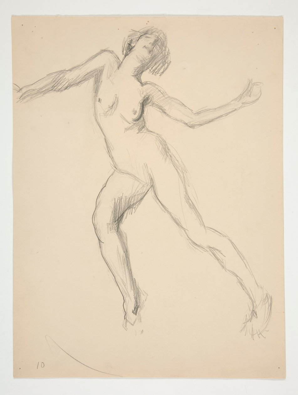 Studie voor de figuur van 12 uur 