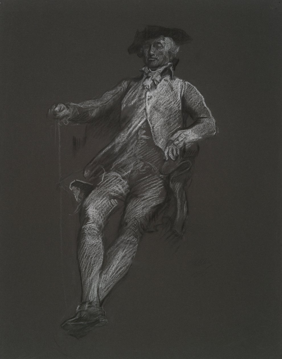 Studie voor de figuur van John Dickinson door Edwin Austin Abbey