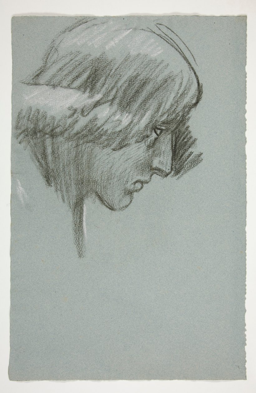 Studie van een jonge man door Edwin Austin Abbey