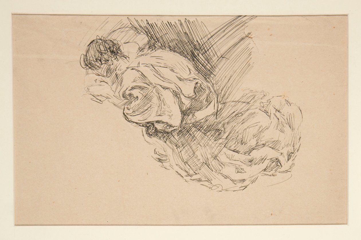 Studie van een engel door Edwin Austin Abbey