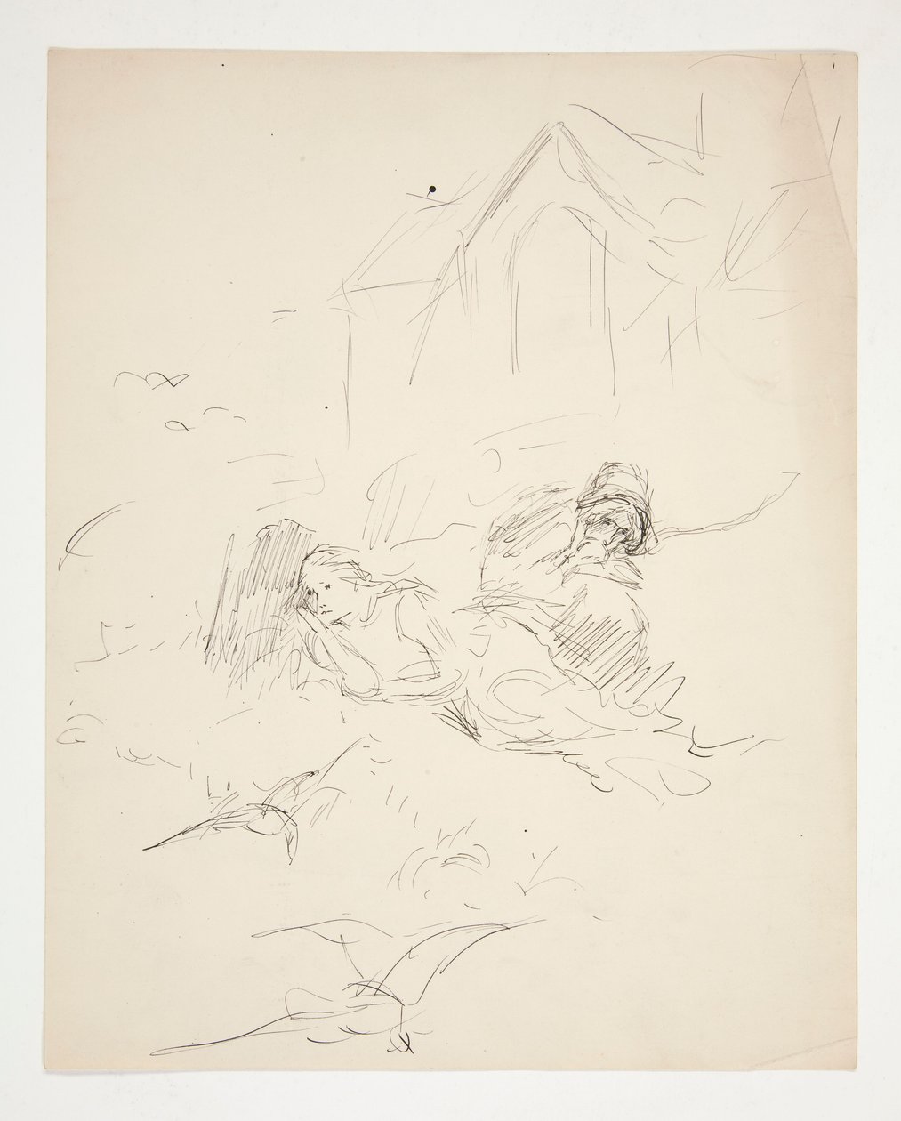 Ongeïdentificeerde illustratie door Edwin Austin Abbey