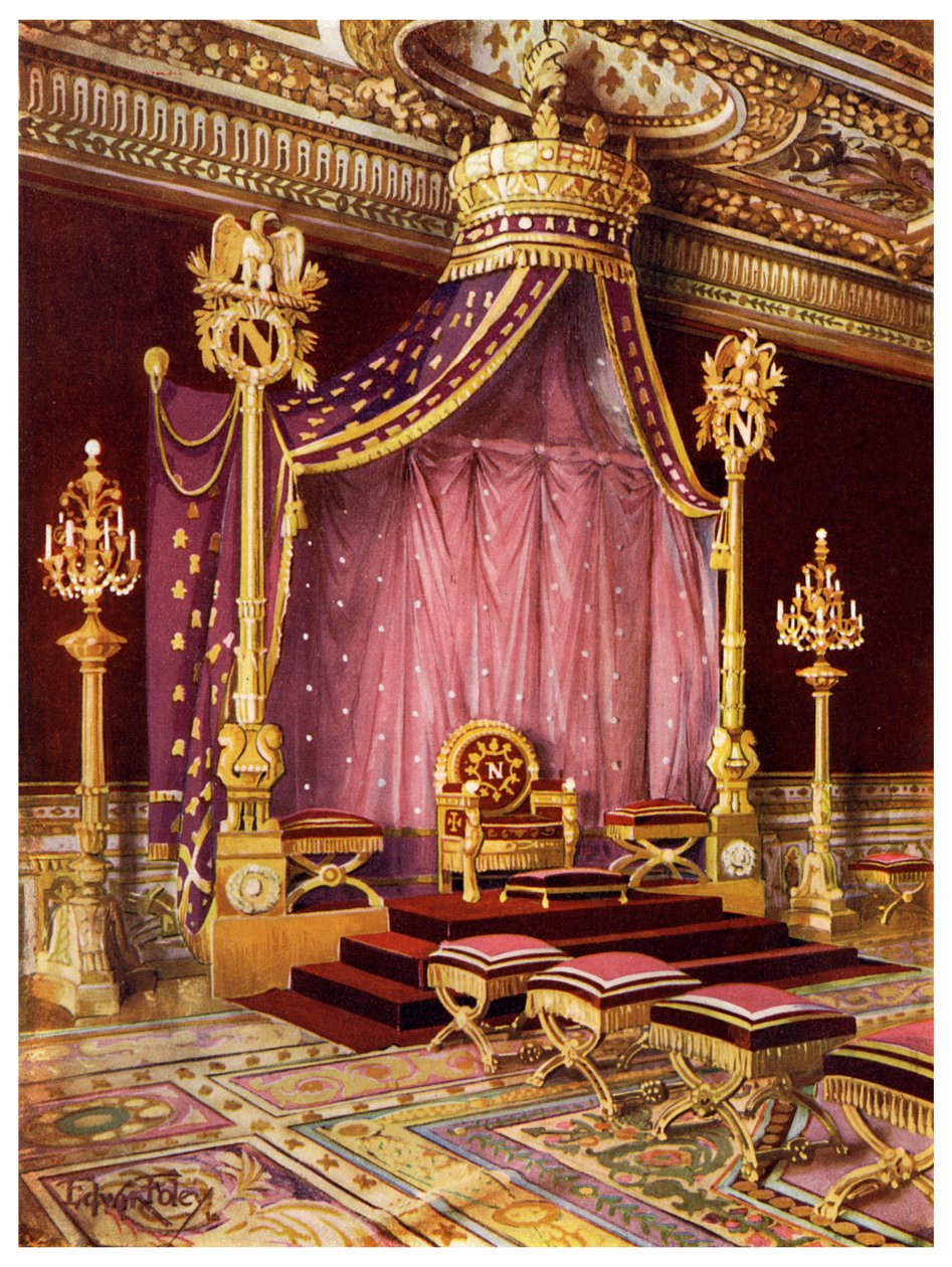 Troonzaal in het paleis van Fontainebleau, Frankrijk, 1911-1912 door Edwin Foley