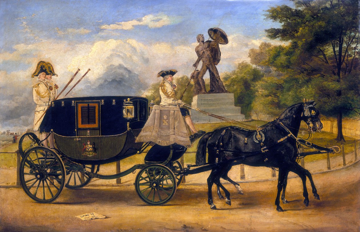 De koets van burggraaf Eversley in Hyde Park, c1856 door Edwin Frederick Holt