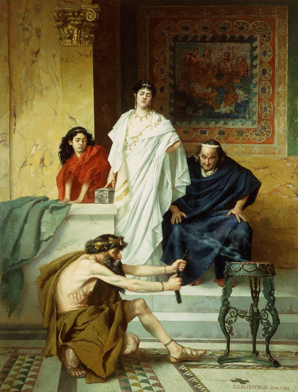 Voorbereiding op een Offer door Edwin Howland Blashfield