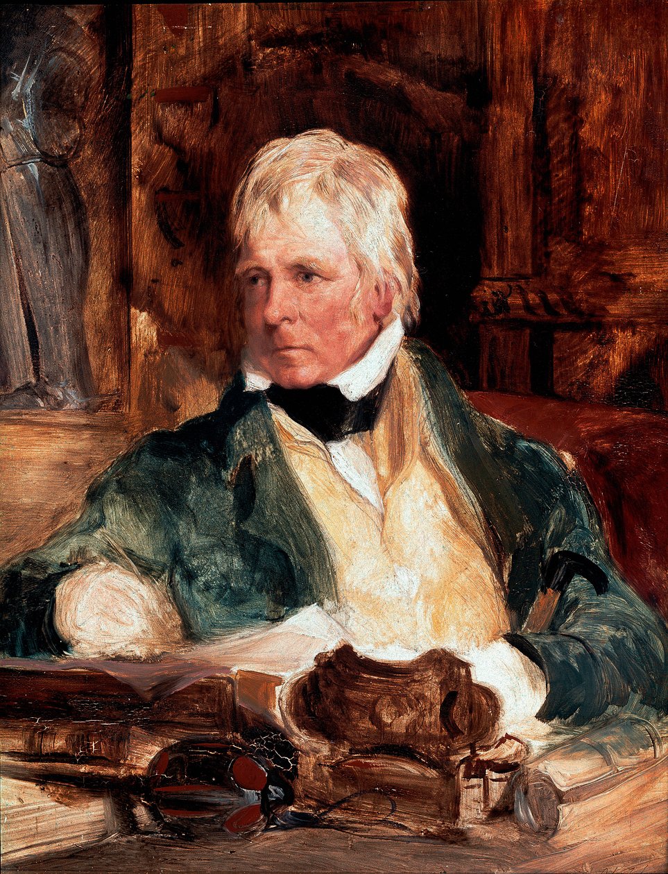 Portret van Walter Scott, Schotse schrijver door Edwin Landseer