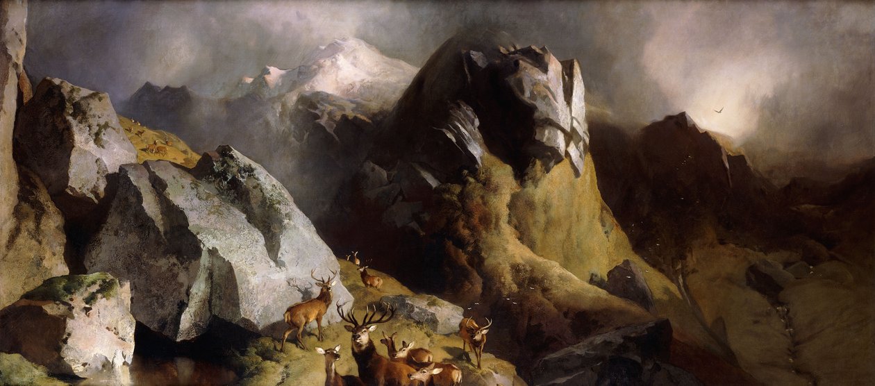 Het hertenpad, ca. 1852 door Edwin Landseer
