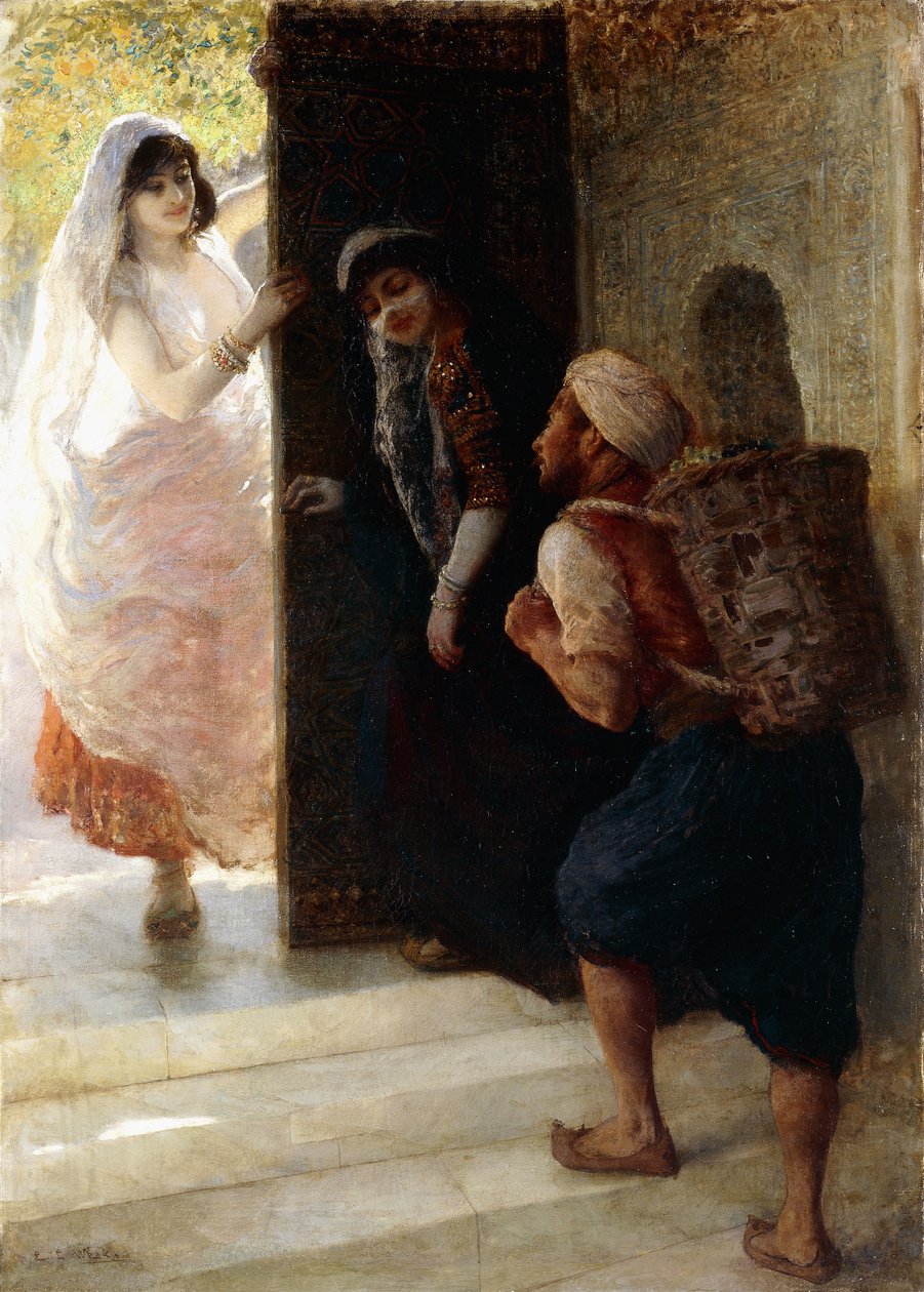 Duizend-en-een-nacht, De drager van Bagdad, c.1900 door Edwin Lord Weeks