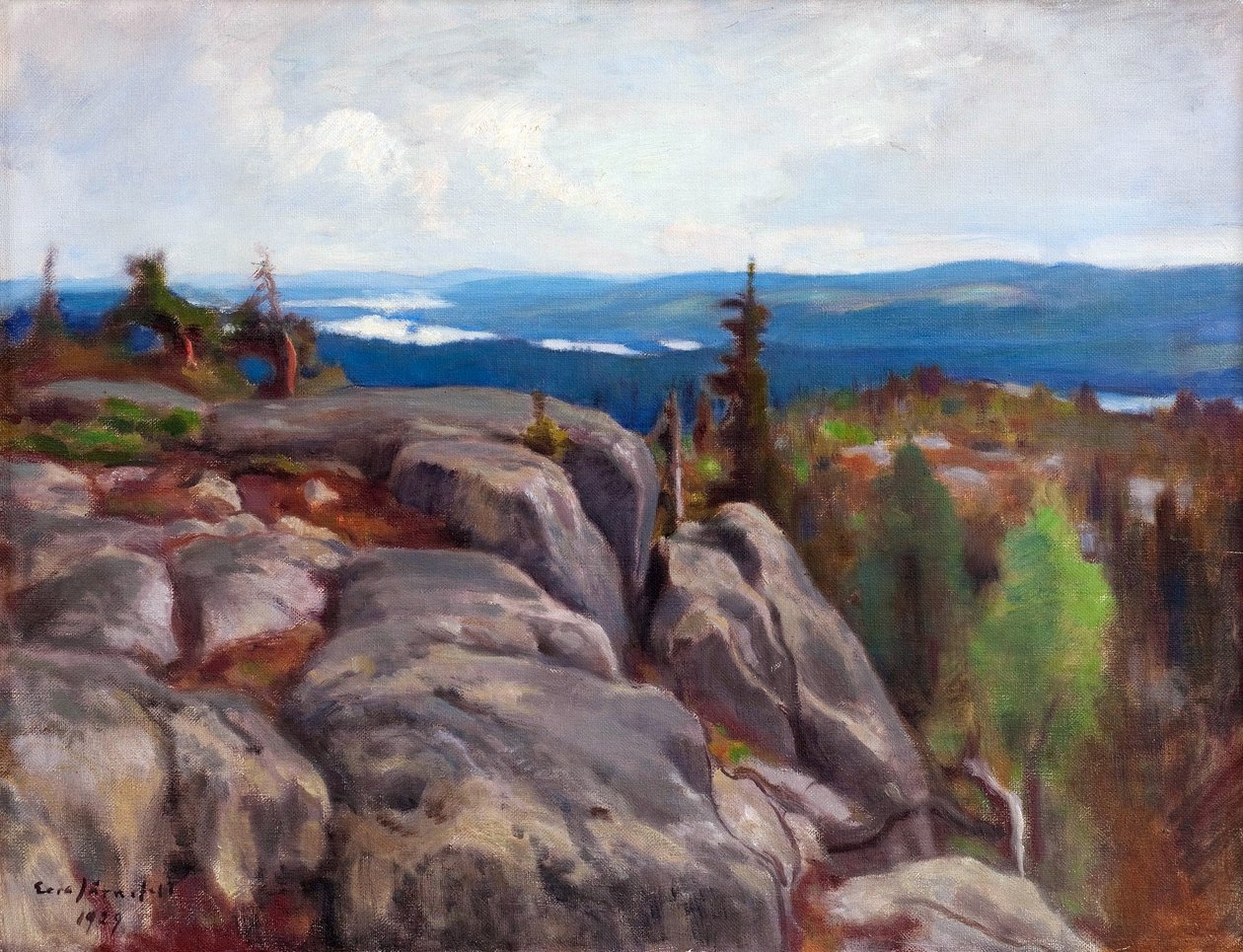 Landschap (Maisema Kolilta) door Eero Järnefelt
