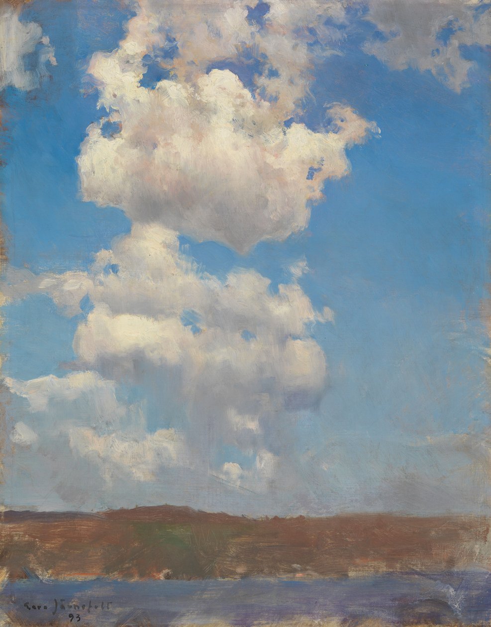 Wolkenstudie door Eero Järnefelt