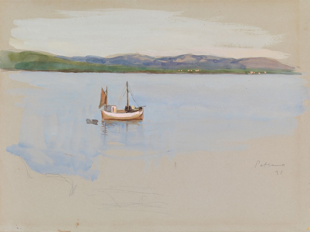 Vissersboot door Eero Järnefelt