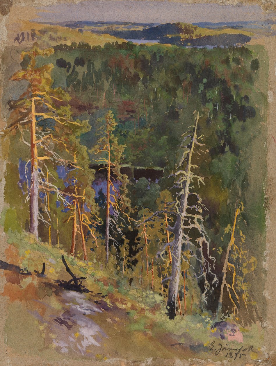 Boslandschap door Eero Järnefelt