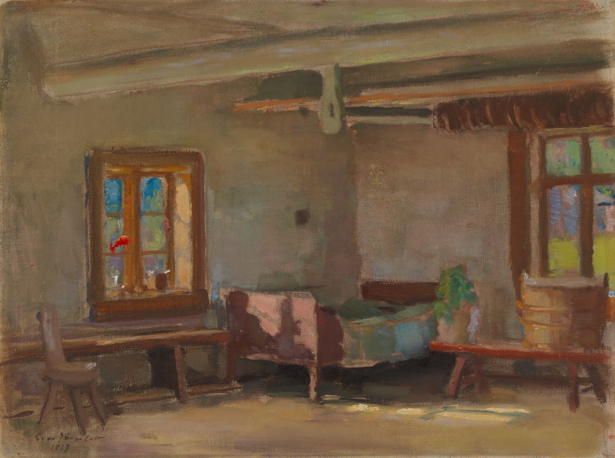 Interieur door Eero Järnefelt
