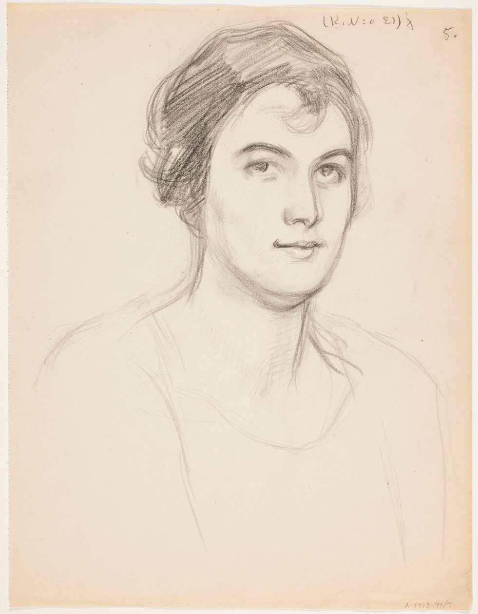 Portret van een vrouw door Eero Järnefelt