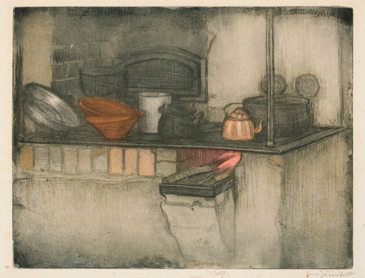 Kachel in het Wasenius-huis II door Eero Järnefelt