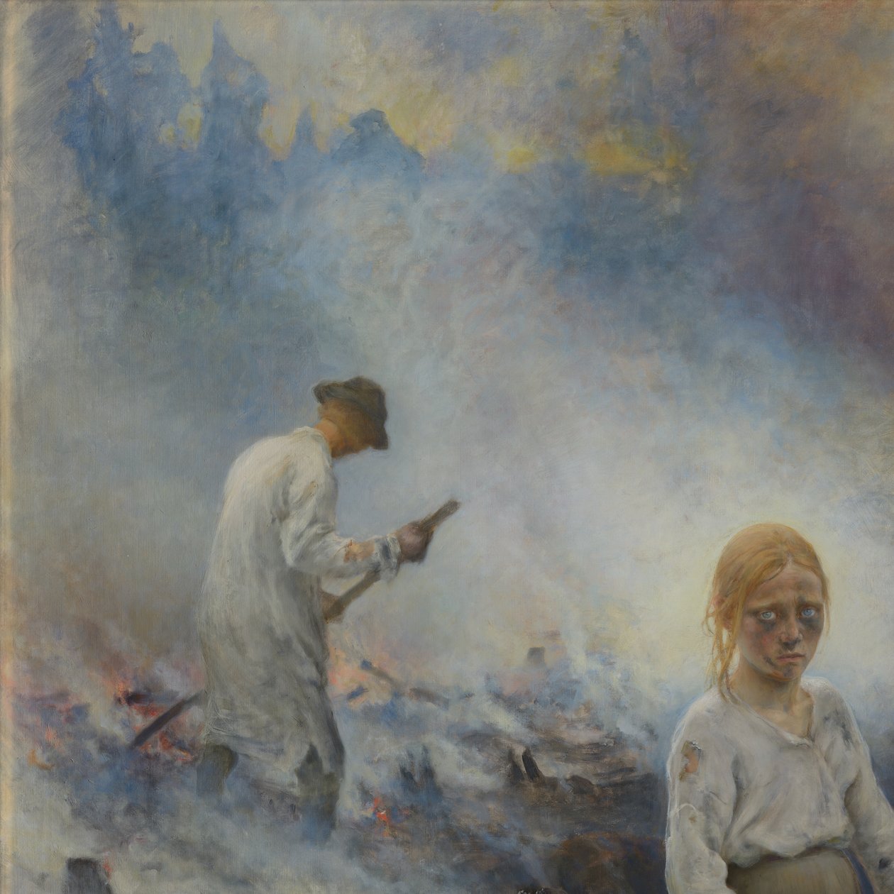 Onder het juk (Het verbranden van het kreupelhout) door Eero Järnefelt