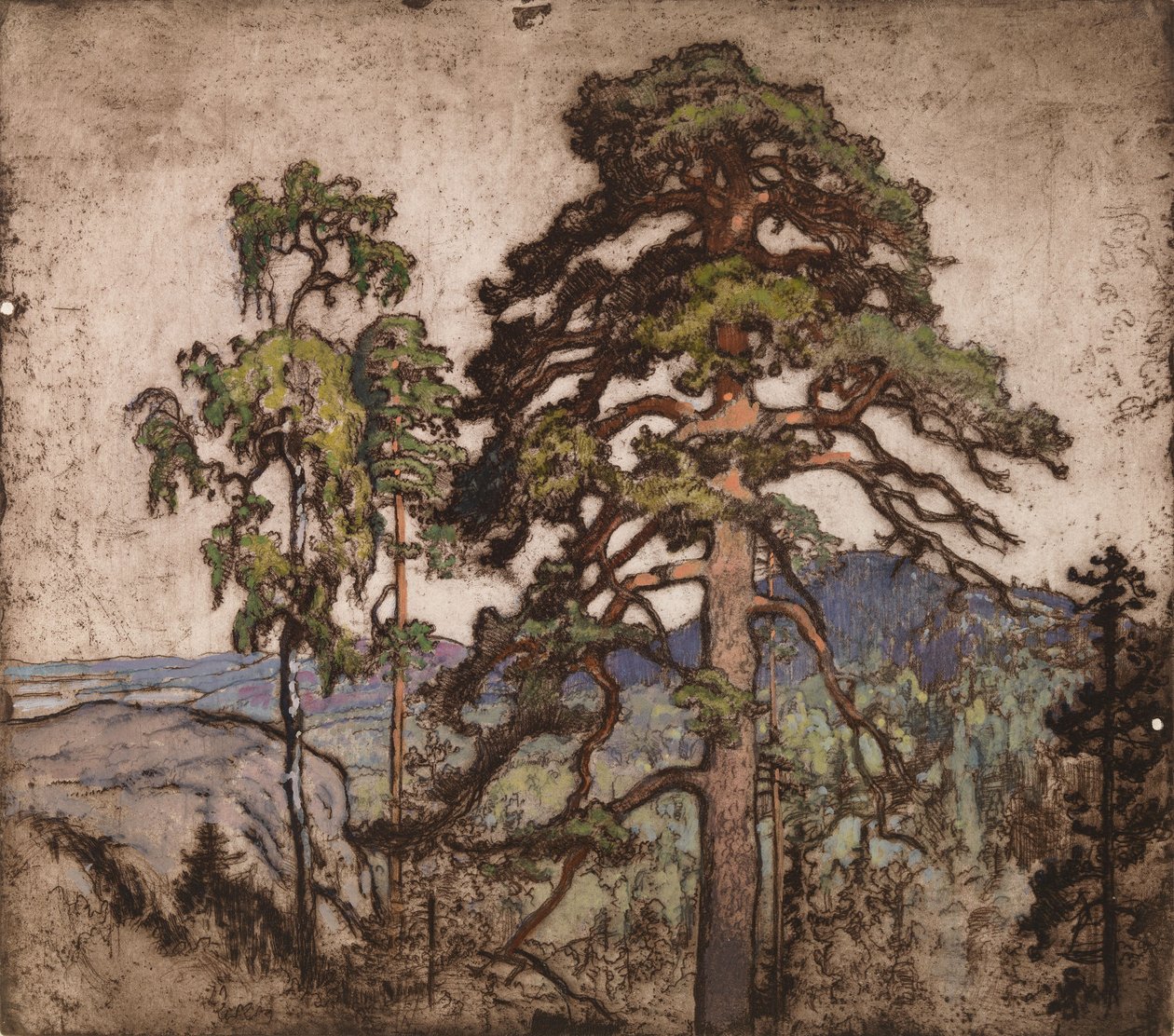 Uitzicht vanaf Koli door Eero Järnefelt