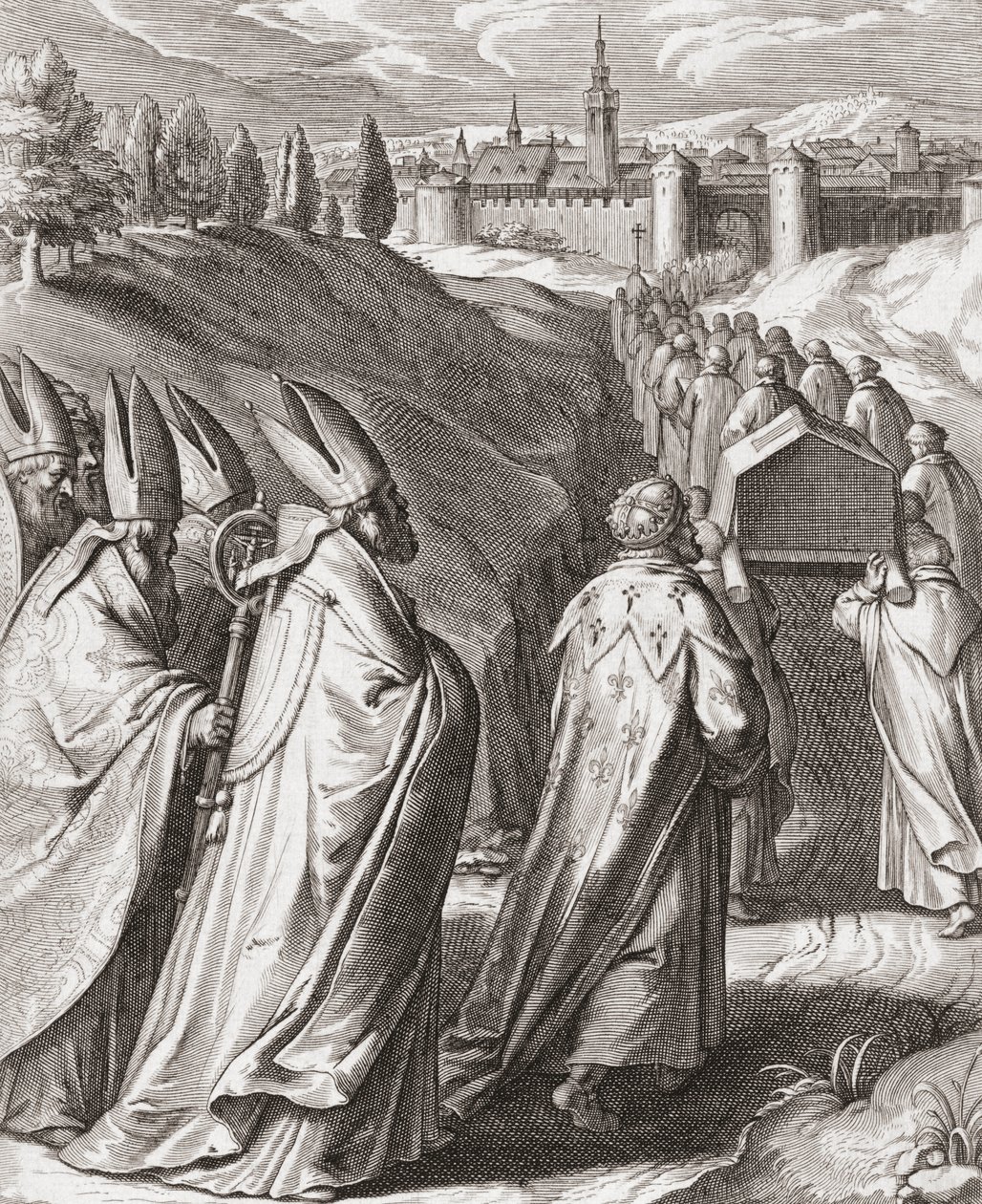 Begrafenisstoet van St. Thomas van Aquino door Egbert van Panderen