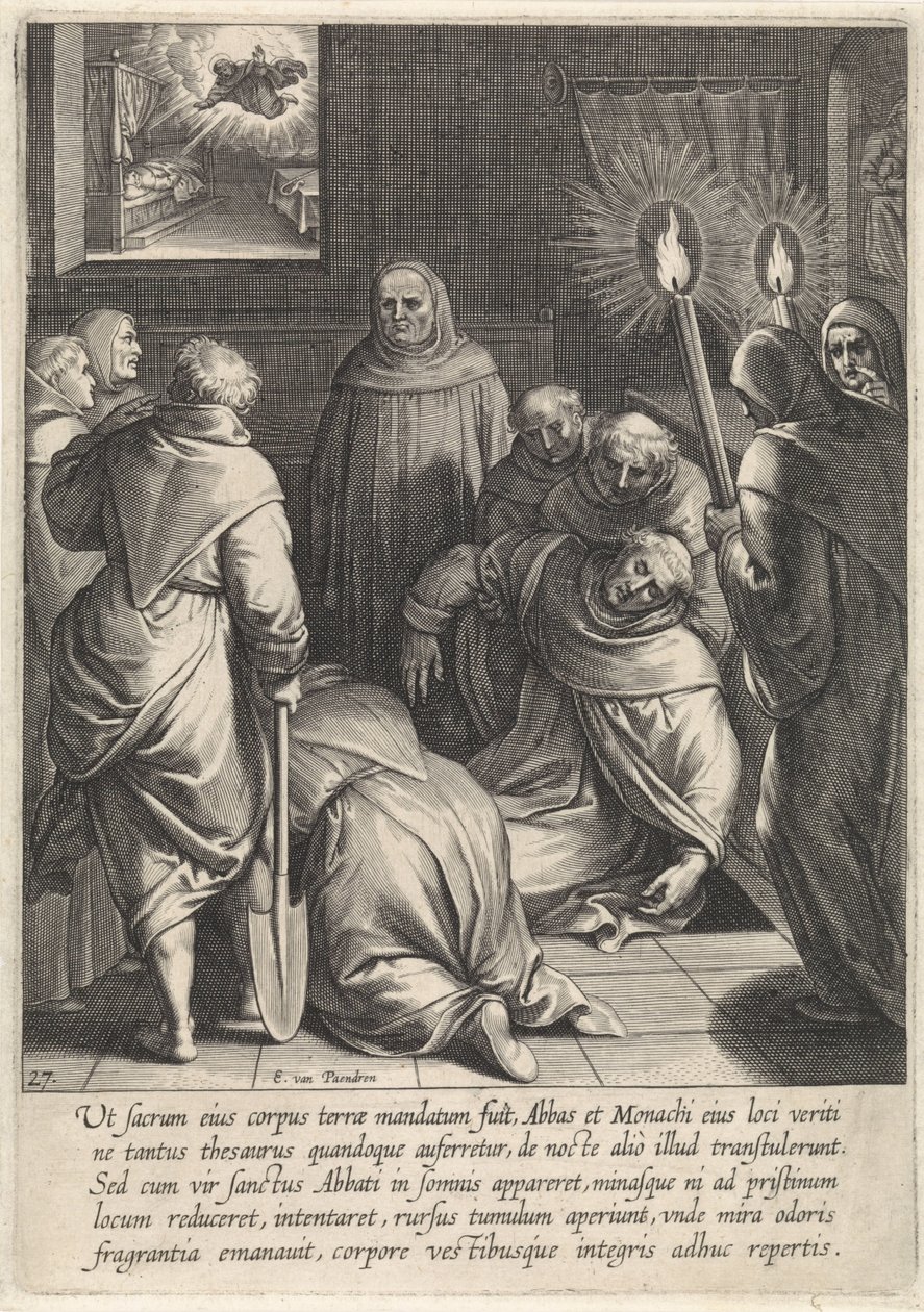 Opgraving van het lichaam van Thomas van Aquino door Egbert van Panderen
