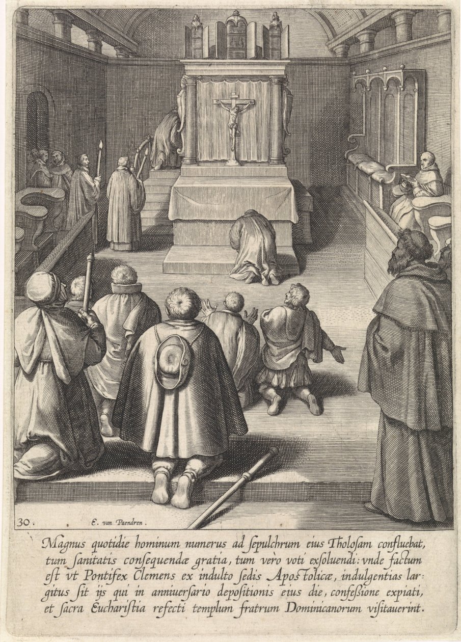 Tombe van Thomas van Aquino in Toulouse door Egbert van Panderen