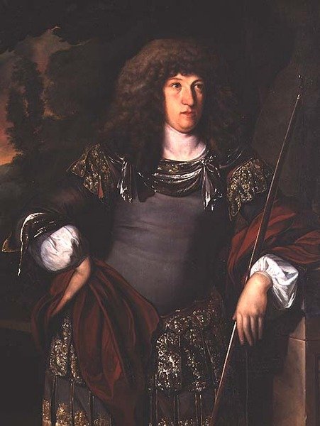 Portret van een heer in klassieke kleding door Eglon Hendrick van der Neer