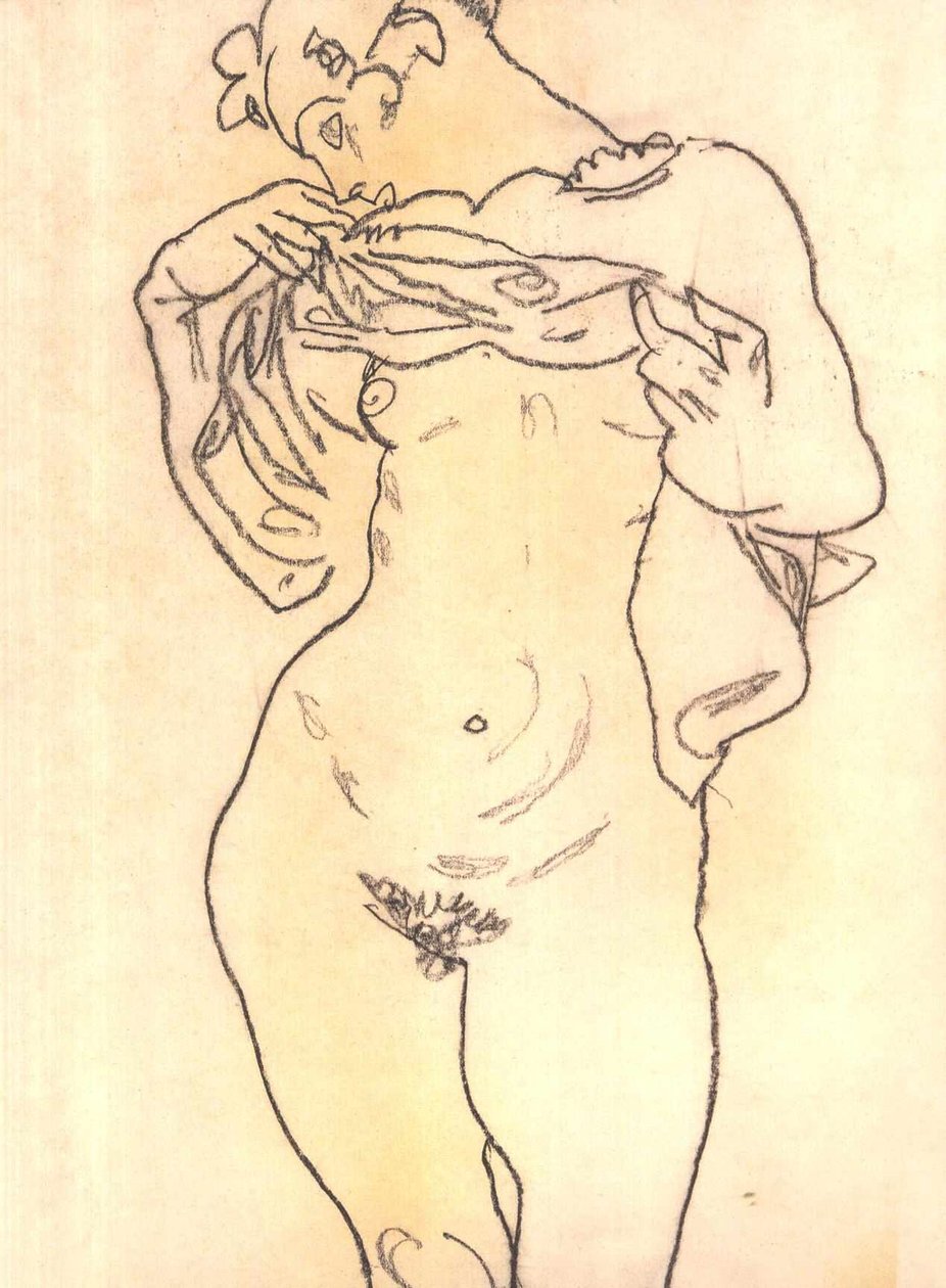 Naakt door Egon Schiele