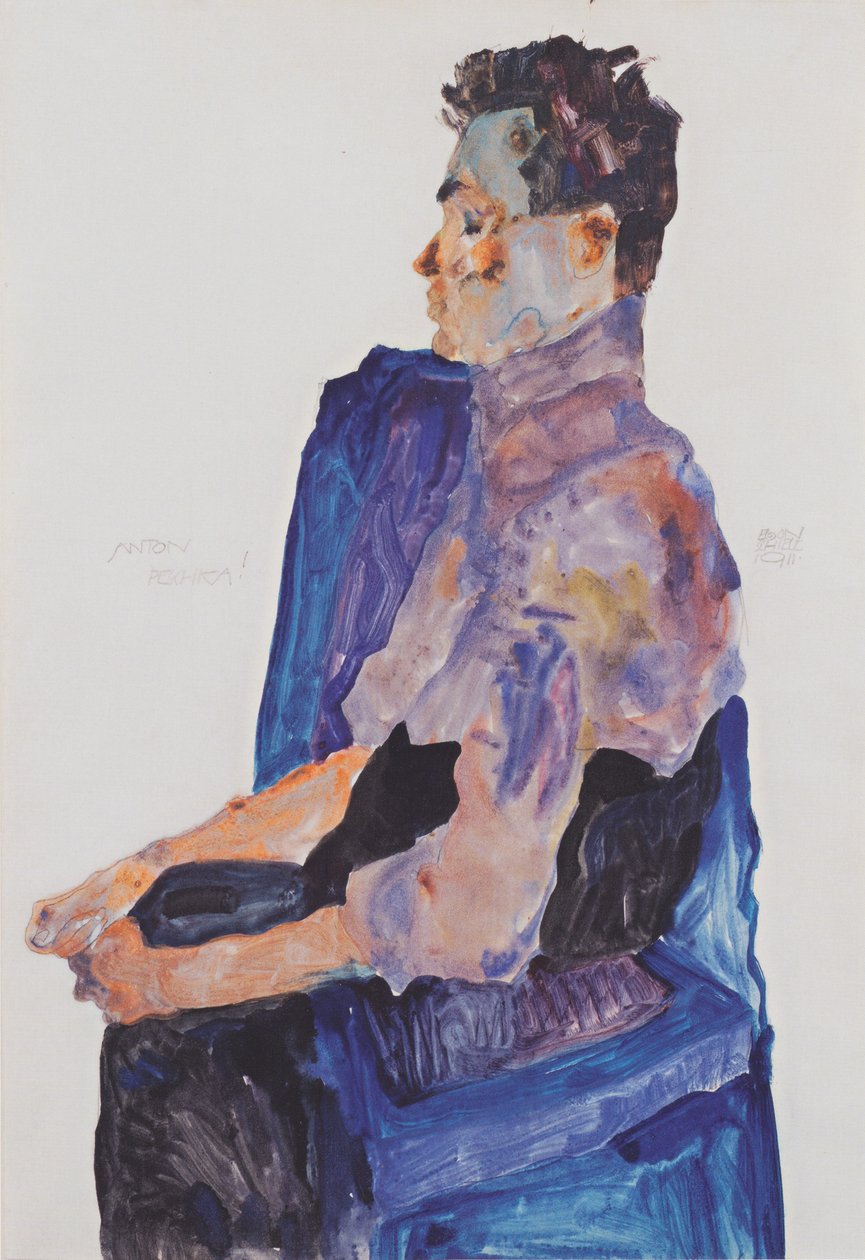 Portret van Anton Peschka door Egon Schiele
