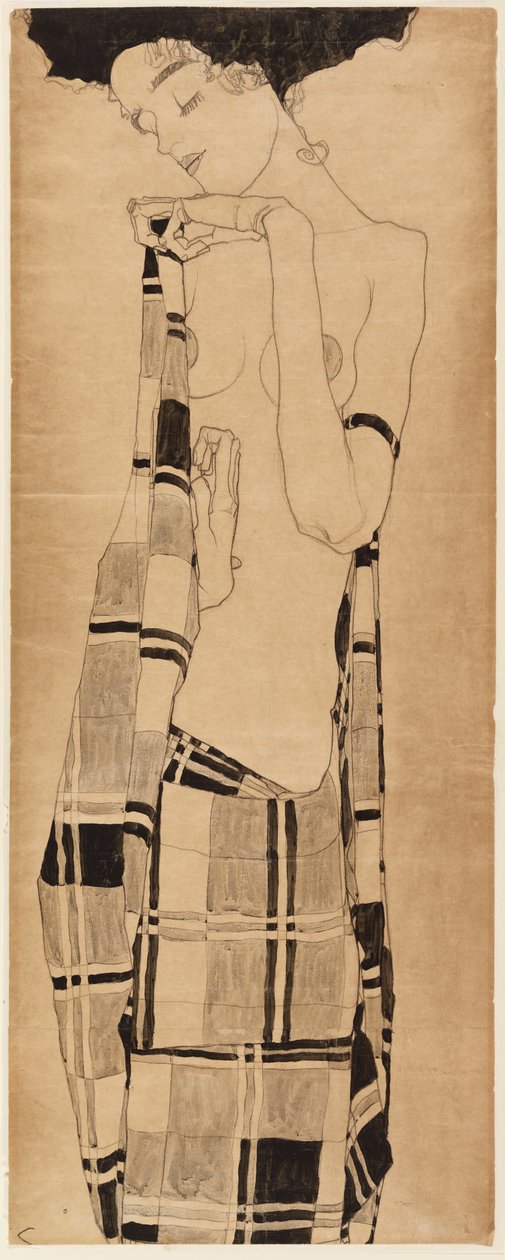 Staand Meisje, ca.1908-09 door Egon Schiele