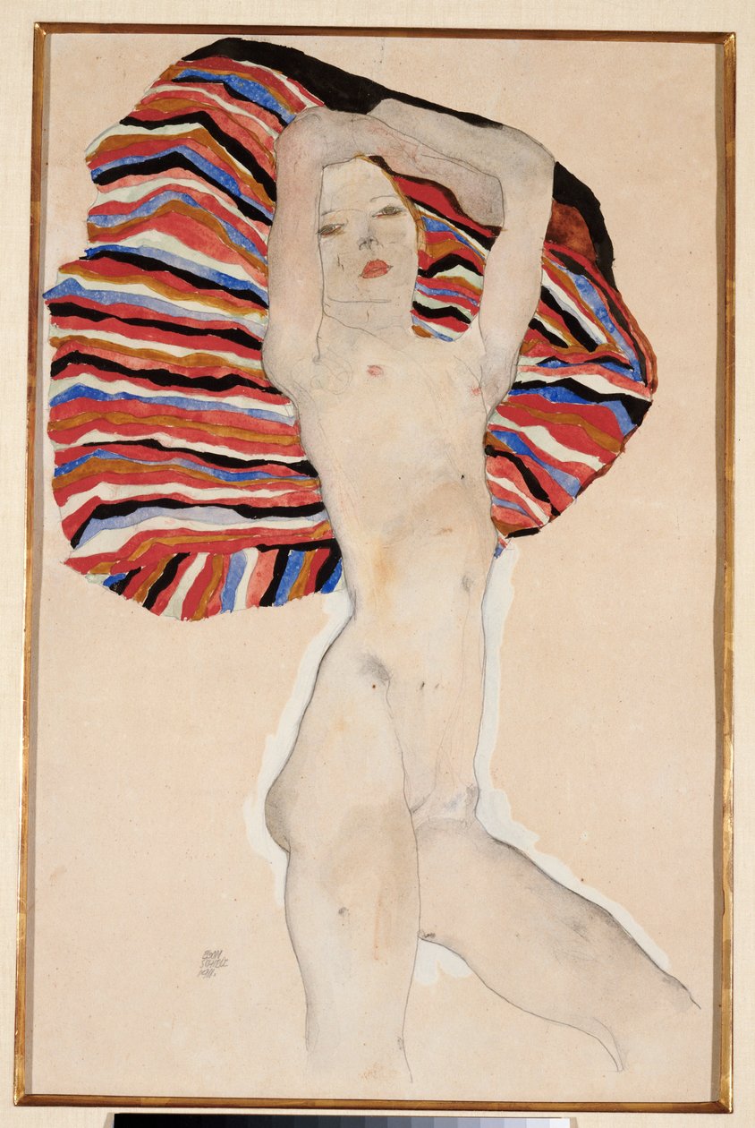 Actie Tegen Gekleurd Materiaal, 1911 door Egon Schiele