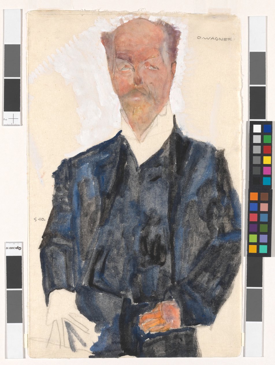 Portret van Otto Wagner door Egon Schiele