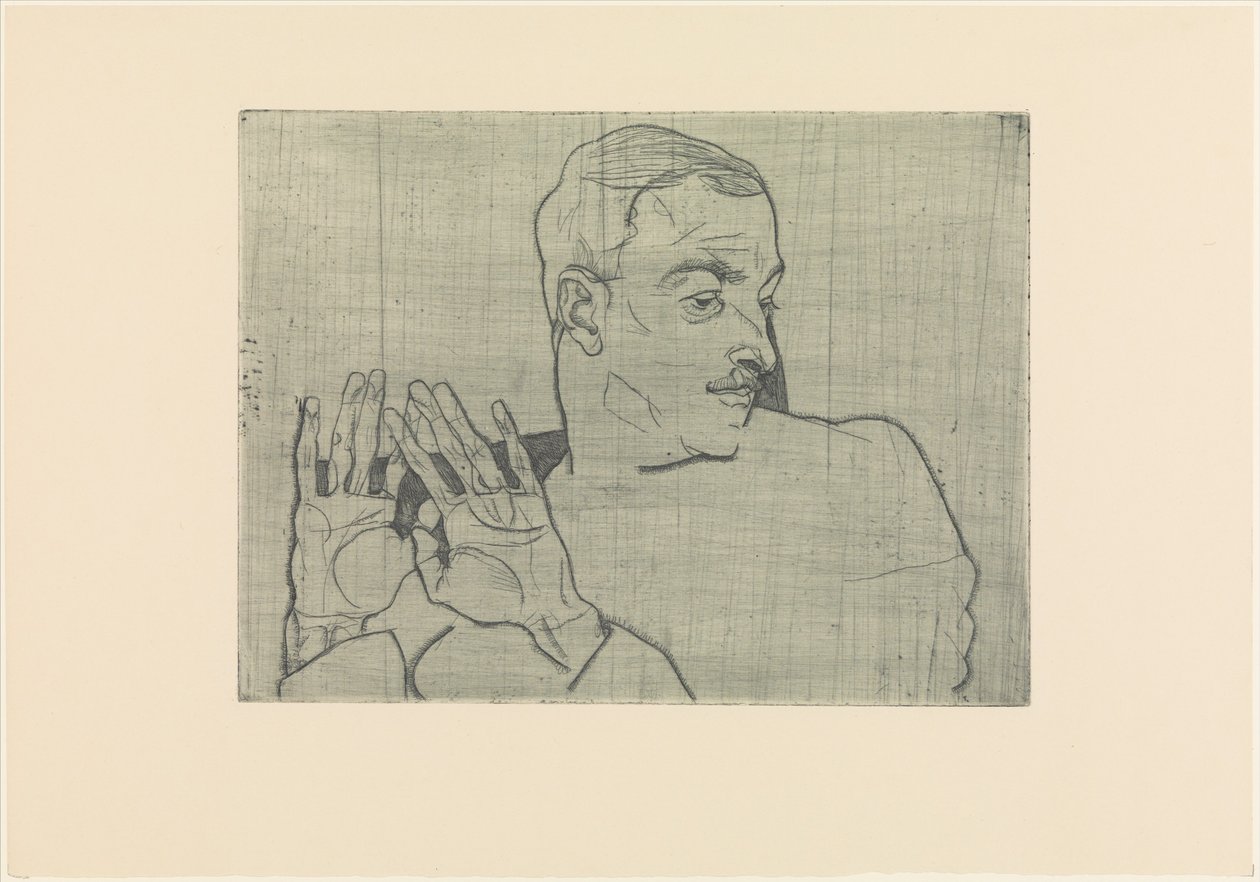 Portret van Arthur Roessler door Egon Schiele