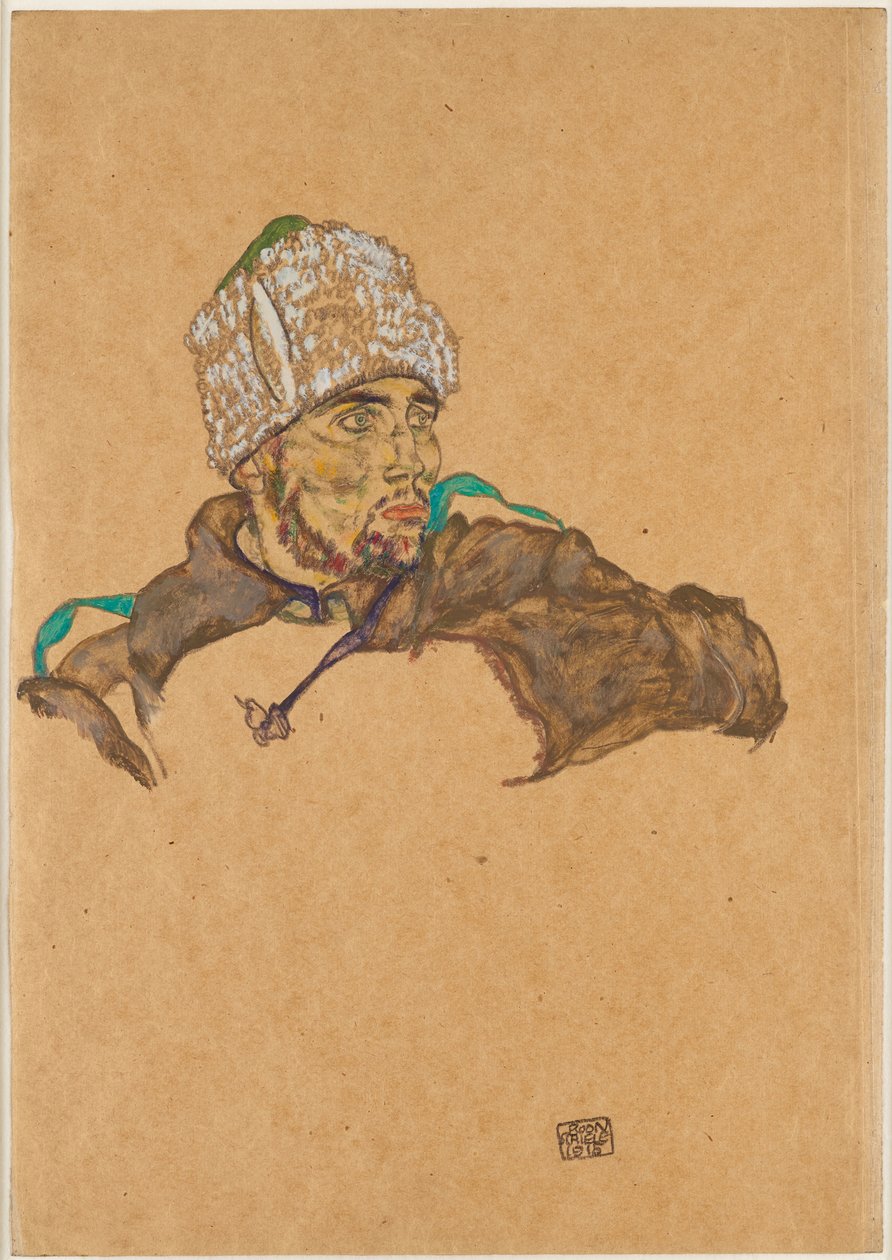 Russische krijgsgevangene, 1915 door Egon Schiele