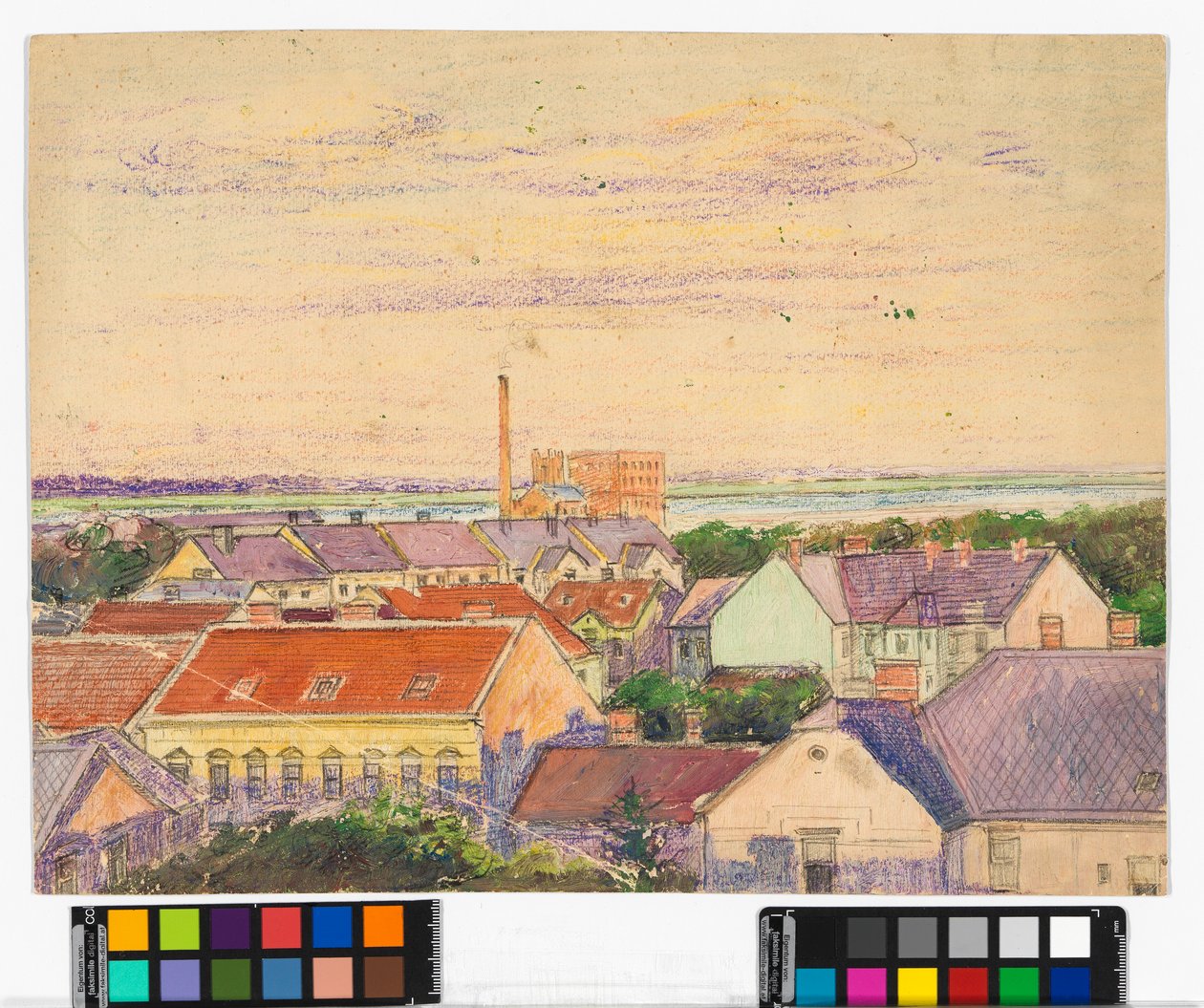 Stadsgezicht door Egon Schiele